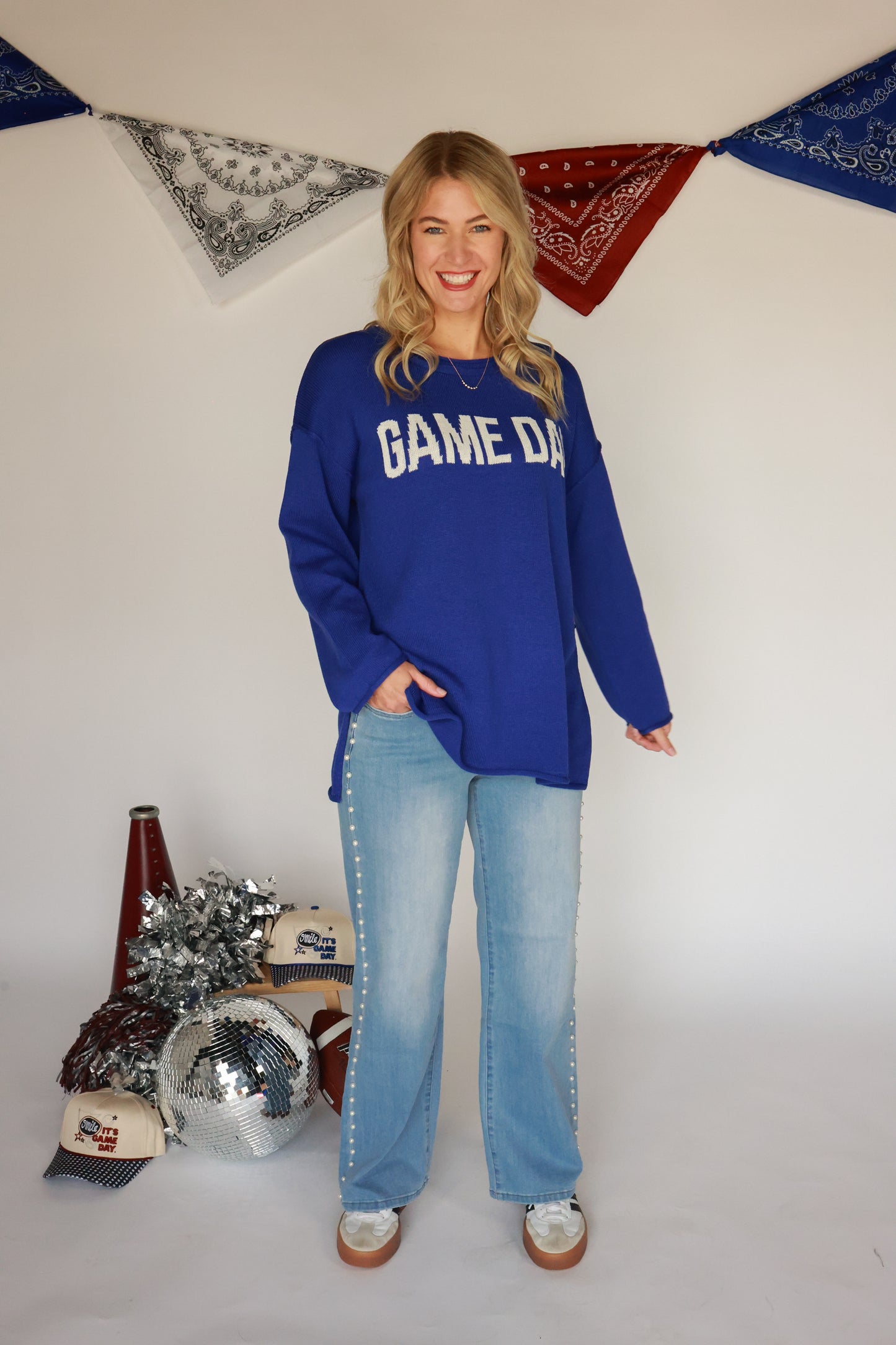GAME DAY SWEATER | ROYAL BLUE