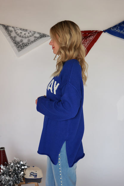 GAME DAY SWEATER | ROYAL BLUE