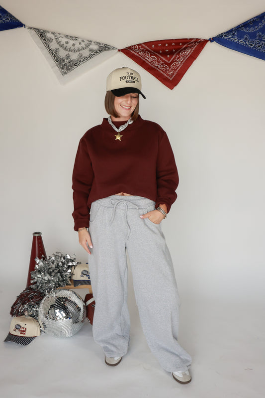 THE VARSITY SWEATSHIRT | MAROON