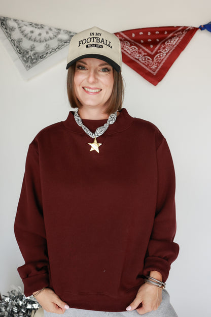 THE VARSITY SWEATSHIRT | MAROON