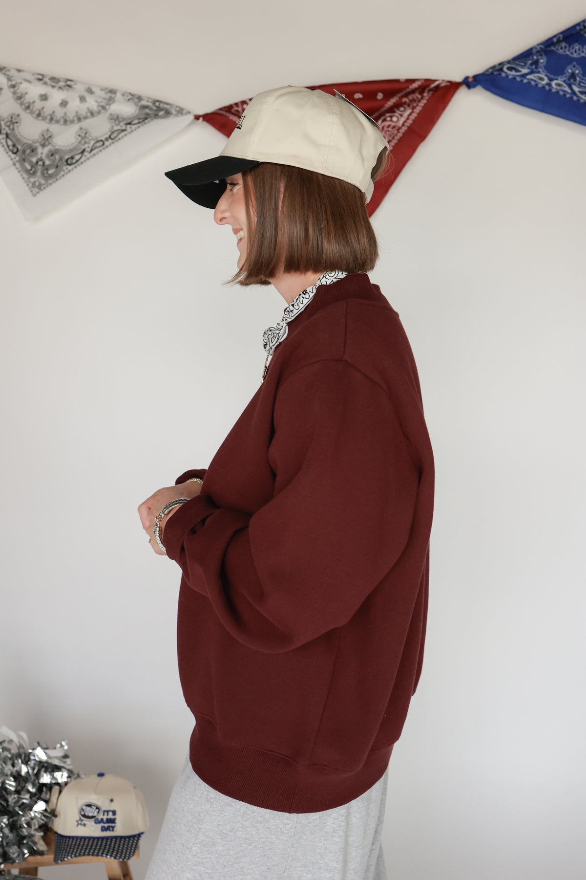 THE VARSITY SWEATSHIRT | MAROON