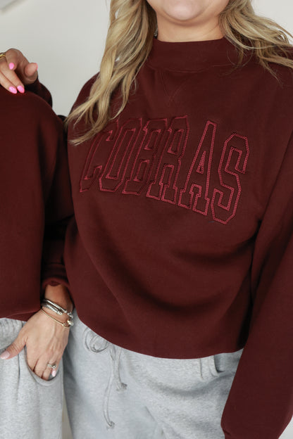 THE VARSITY SWEATSHIRT | MAROON