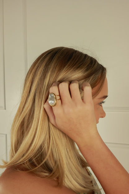 THE GEOMETRIC PEARL RING