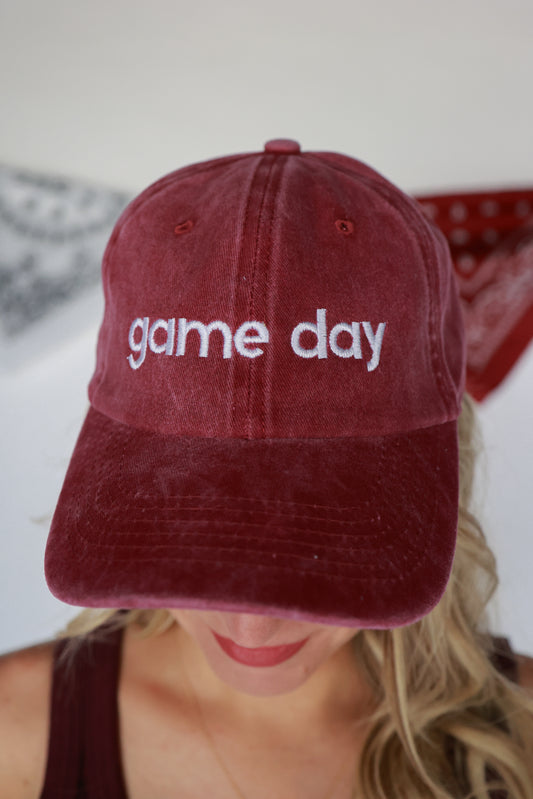 GAME DAY DAD HAT | MAROON