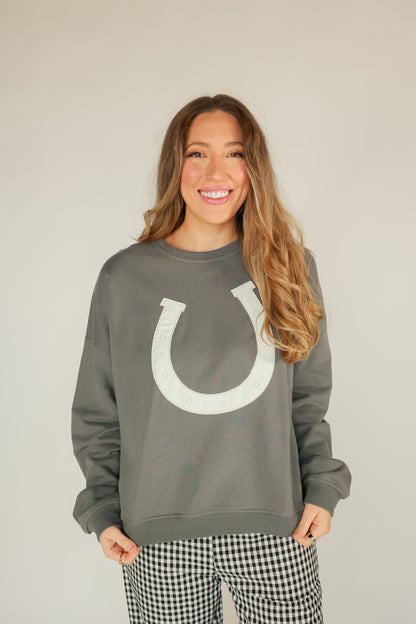 HORSESHOE PULLOVER | CHARCOAL