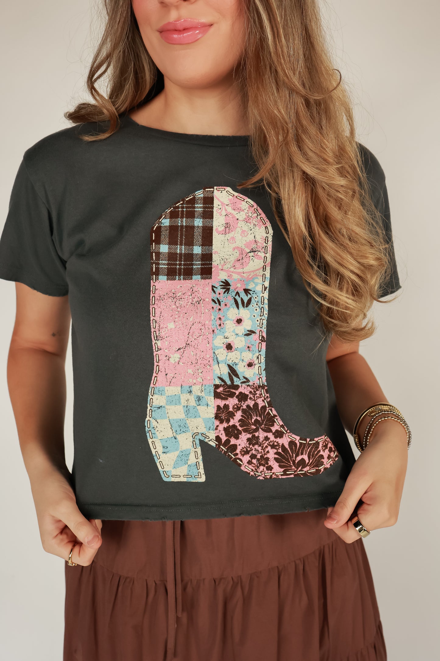 THE QUILTED COWBOY BOOT TEE