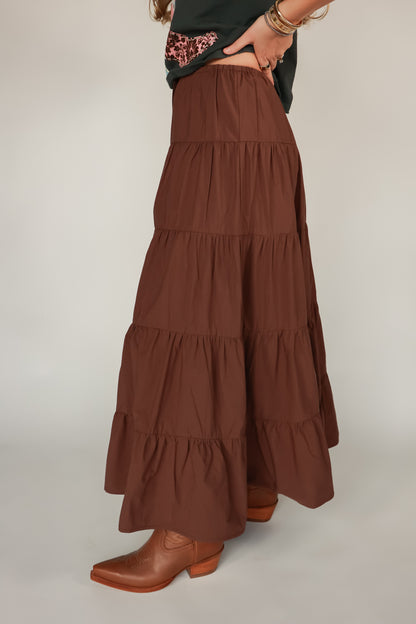 THE RODEO LUXE TIERED MAXI SKIRT