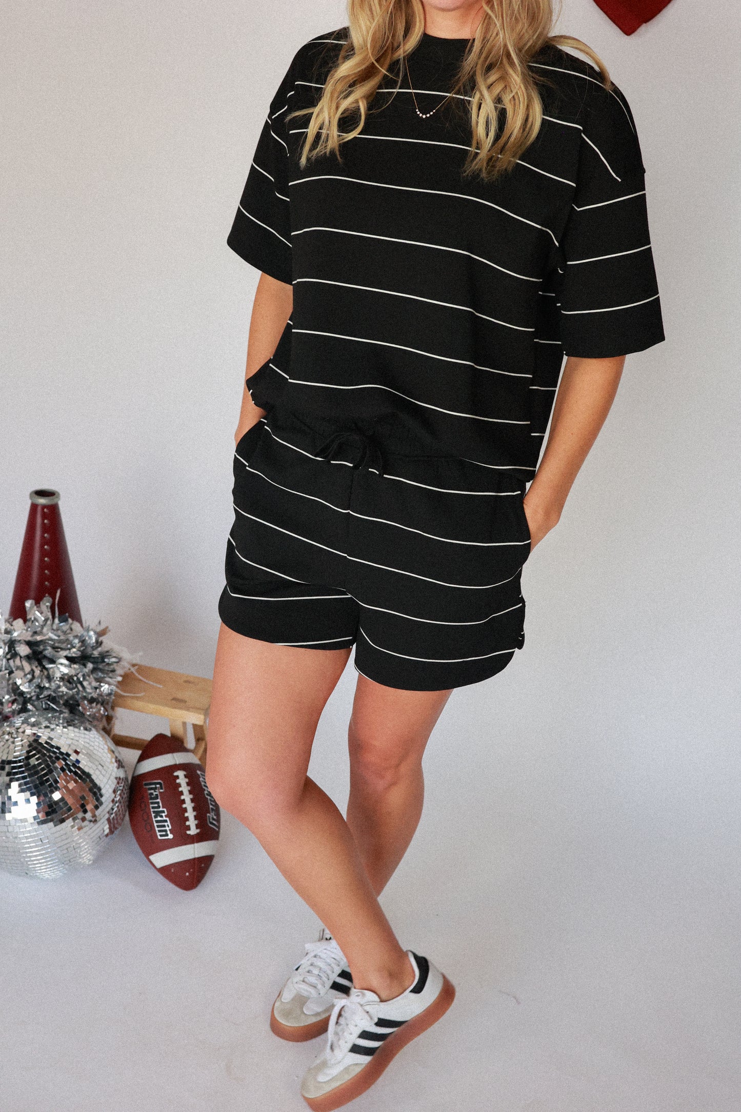 THE KICKOFF STRIPED SET | TOP ONLY