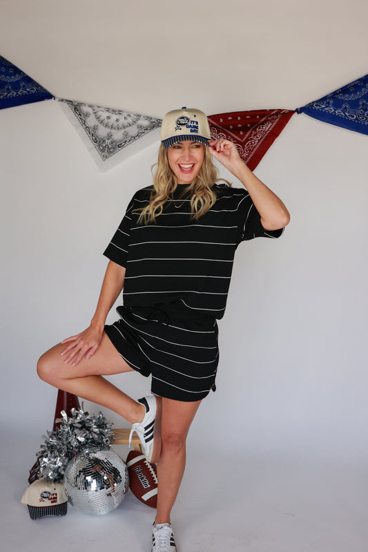 THE KICKOFF STRIPED SET | TOP ONLY