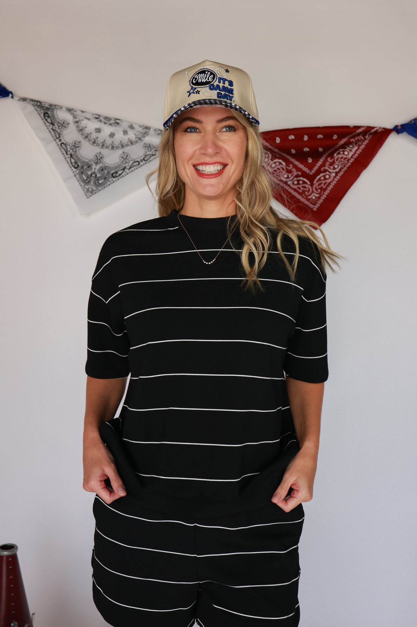 THE KICKOFF STRIPED SET | TOP ONLY