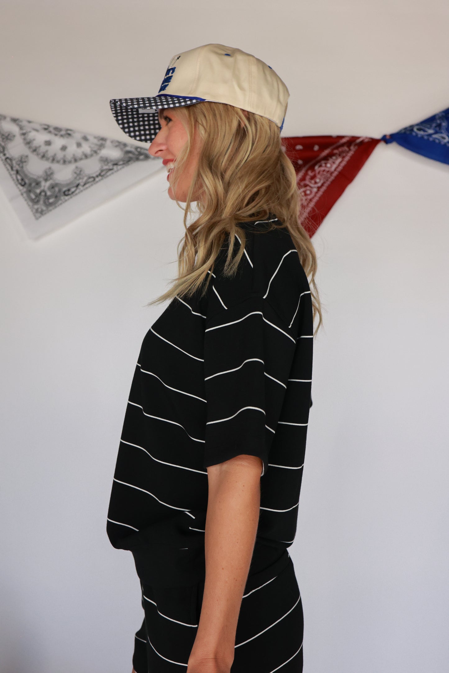 THE KICKOFF STRIPED SET | TOP ONLY