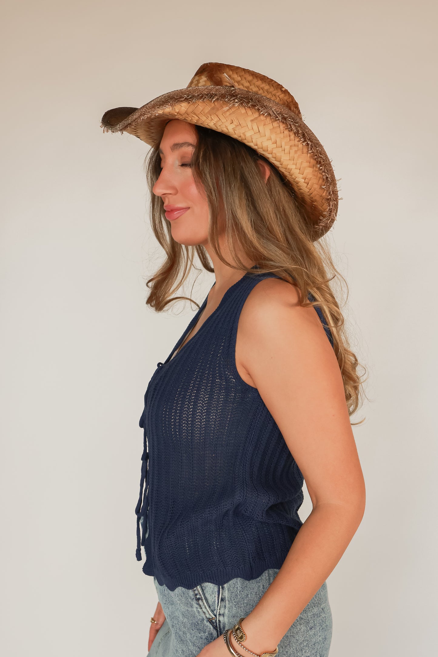 THE HIGH NOON NAVY SWEATER VEST