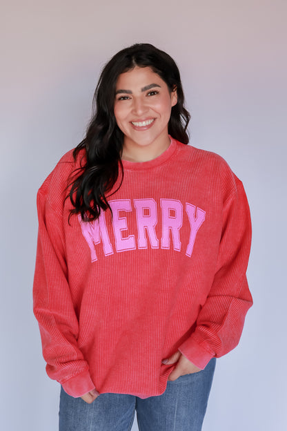MERRY CORD IN RED + PINK