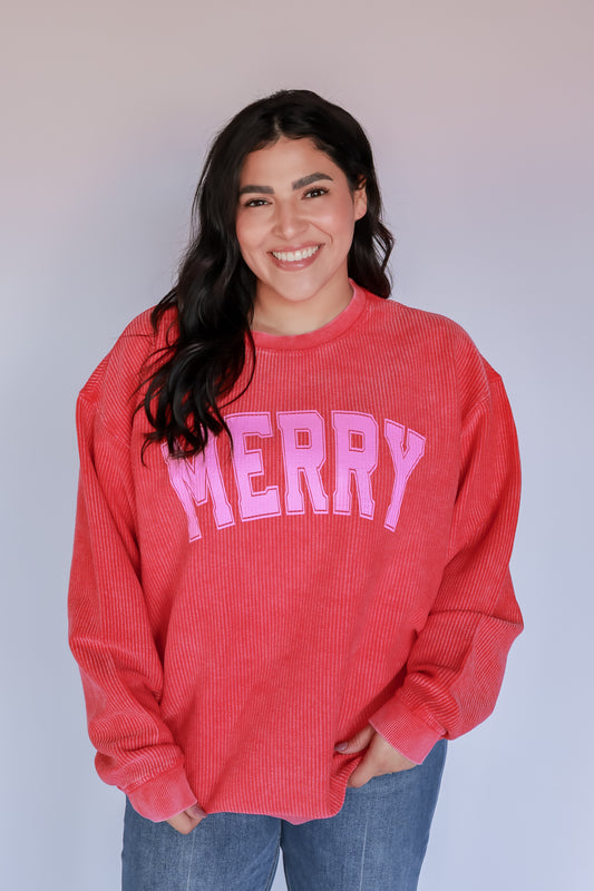 MERRY CORD IN RED + PINK