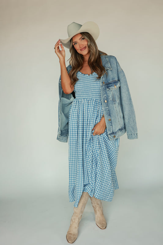 THE WESTERN BELLE MAXI | BLUE