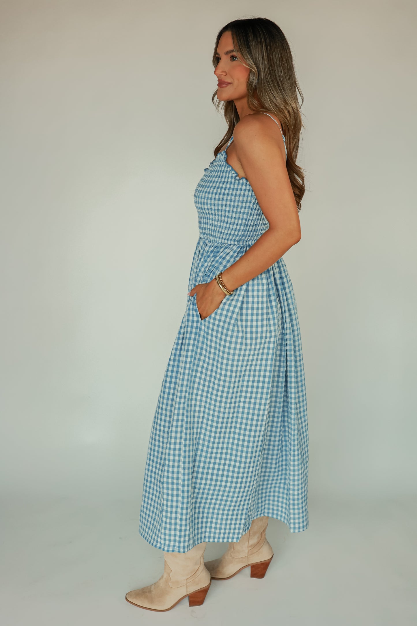 THE WESTERN BELLE MAXI | BLUE