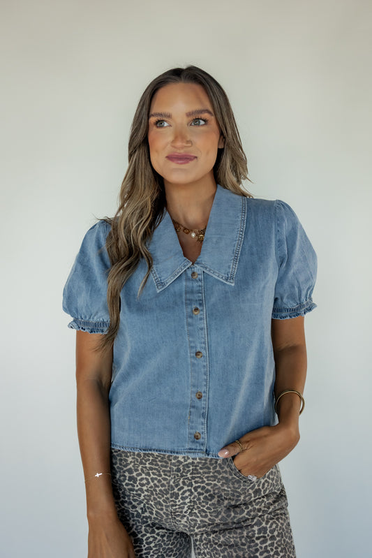 DARLING IN DENIM TOP