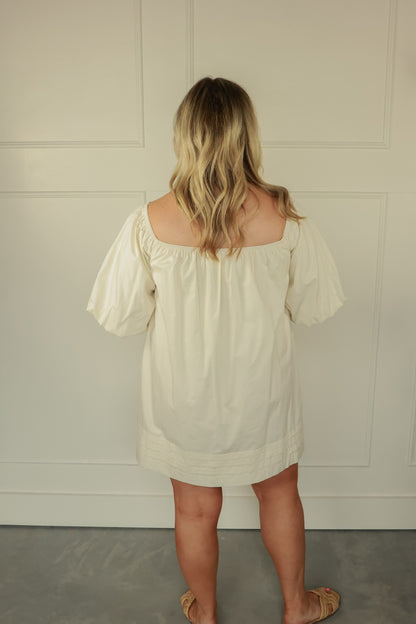 OFF THE SHOULDER PUFF DRESS