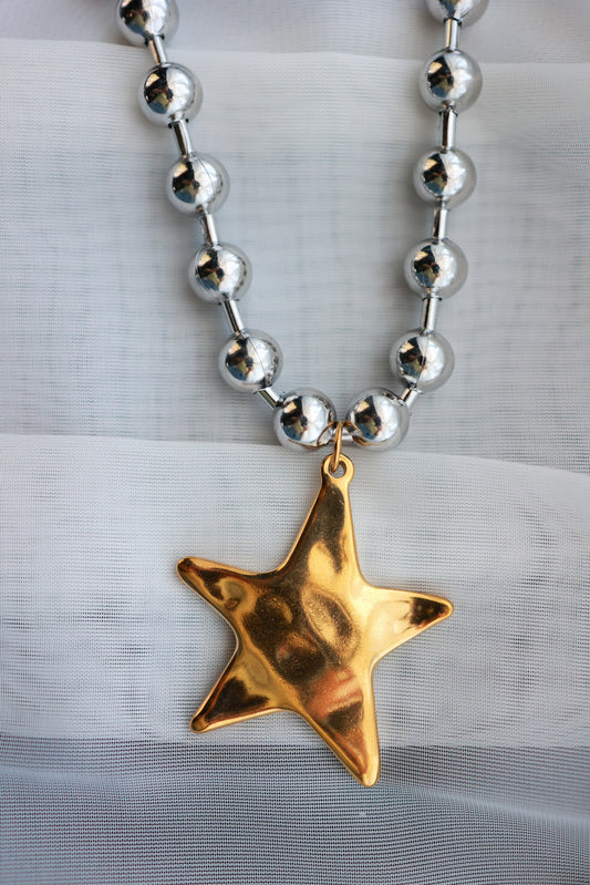 BARB & STAR NECKLACE | SILVER