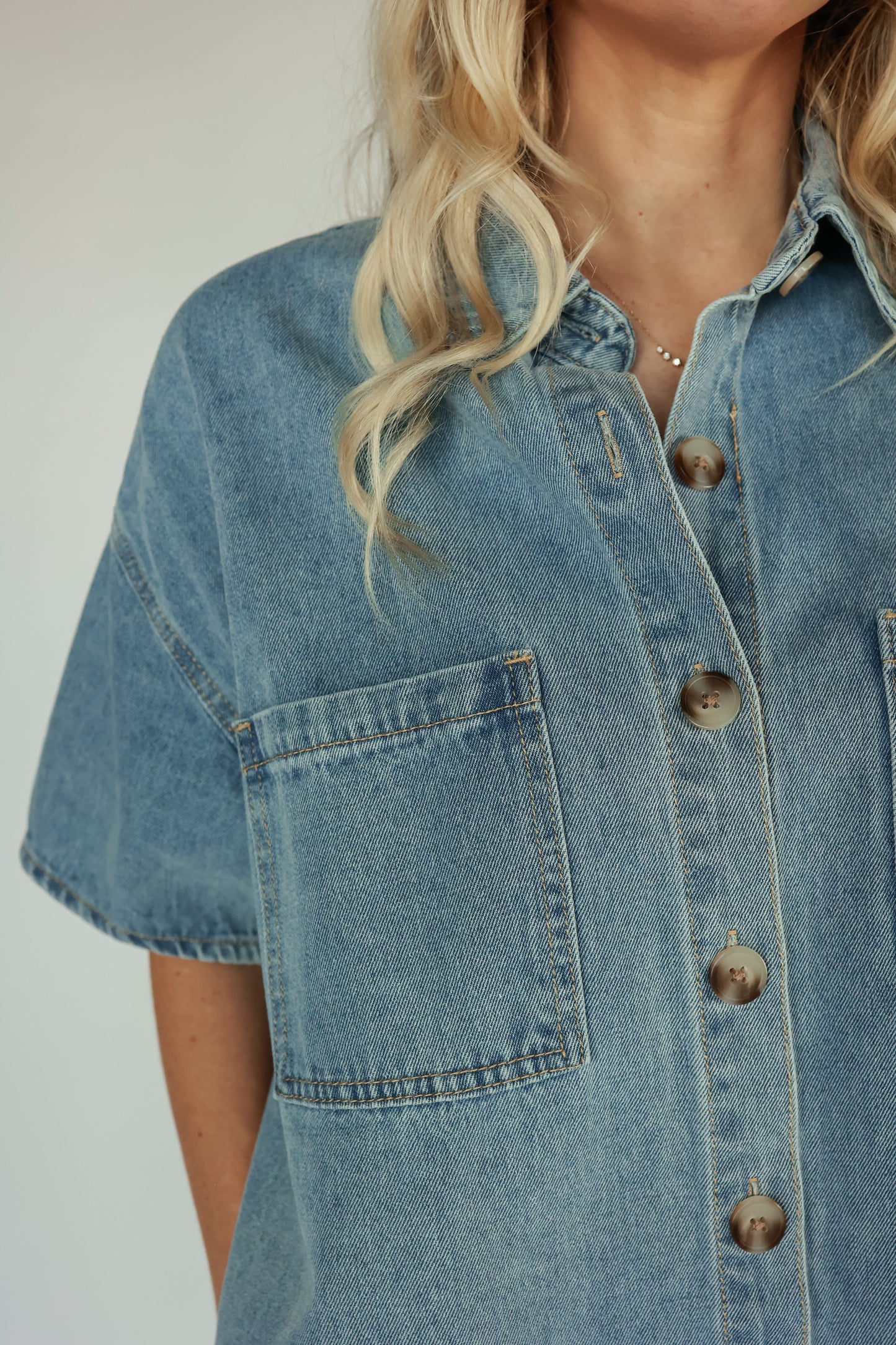 THE COWGIRL MINI SHIRT DRESS