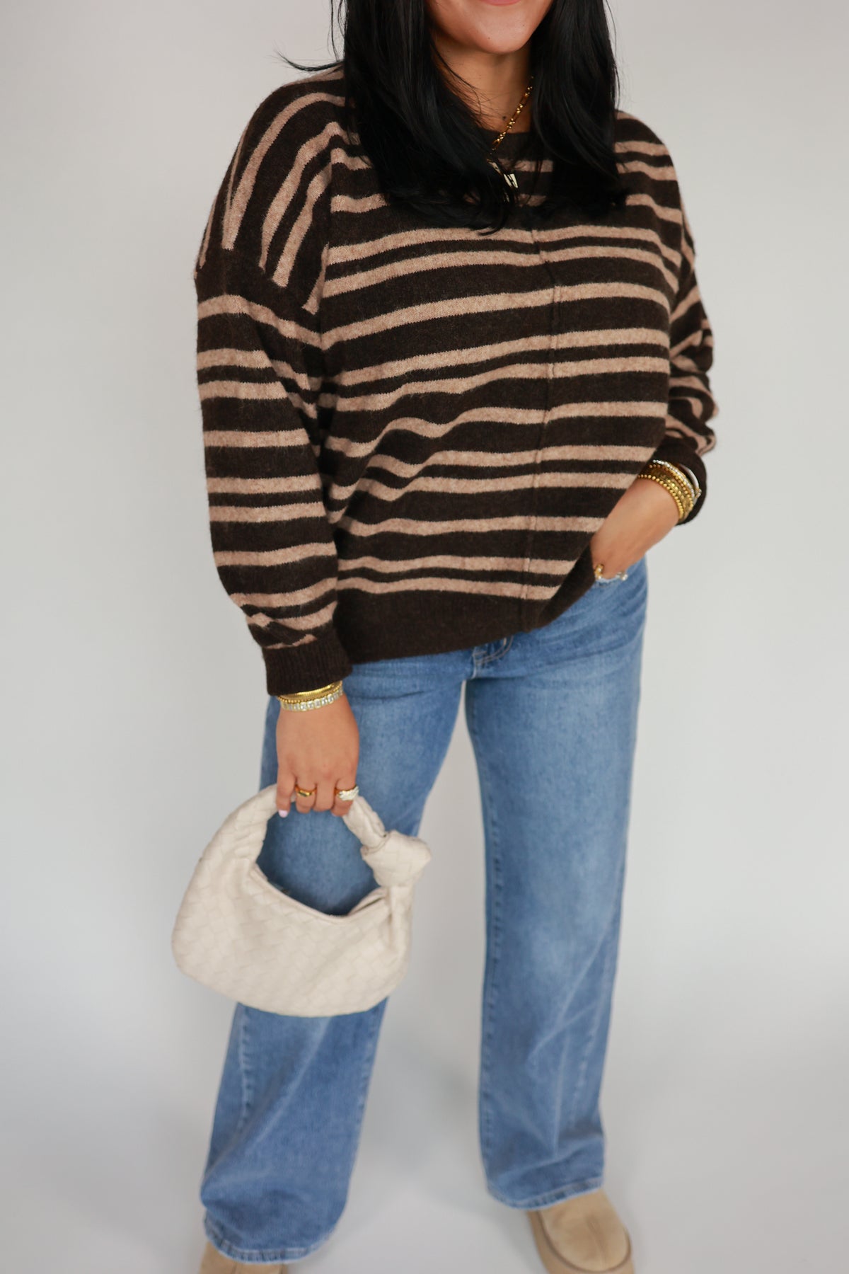 THE CHOCOLATE STRIPED SWEATER