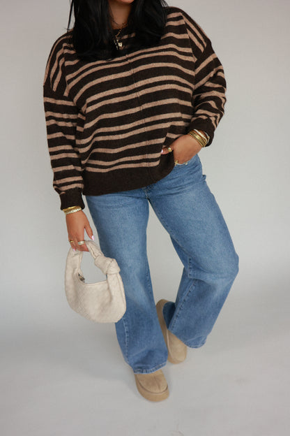 THE CHOCOLATE STRIPED SWEATER