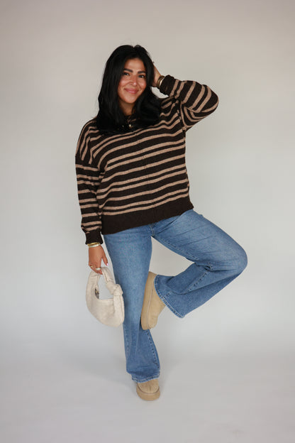 THE CHOCOLATE STRIPED SWEATER