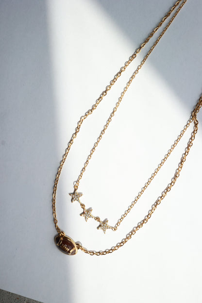 GAME DAY GIRL LAYERED NECKLACE