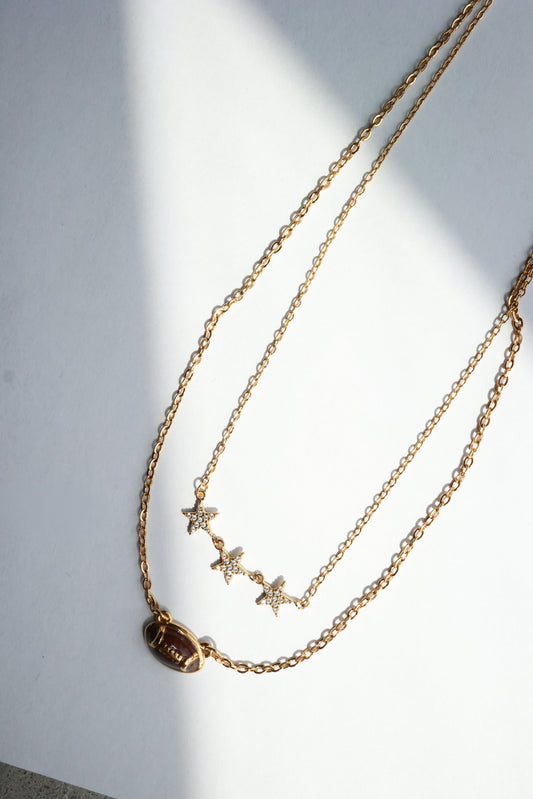 GAME DAY GIRL LAYERED NECKLACE