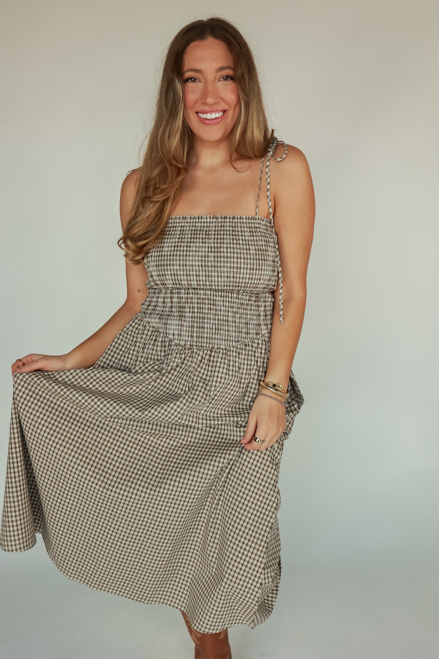 THE HIGH DESERT PLAID DRESS