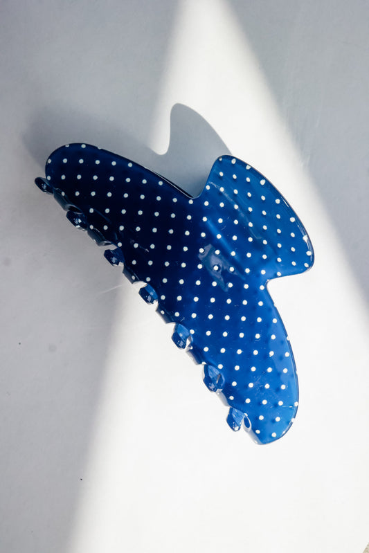 POLKA DOT CLIP | BLUE
