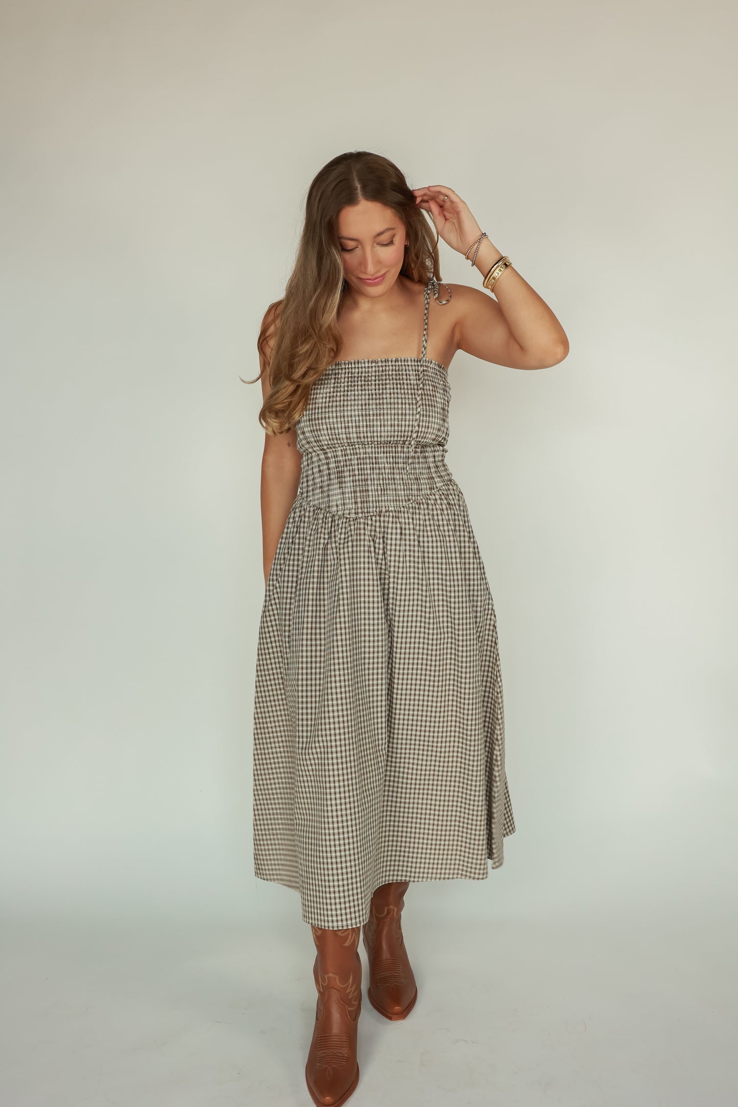 THE HIGH DESERT PLAID DRESS