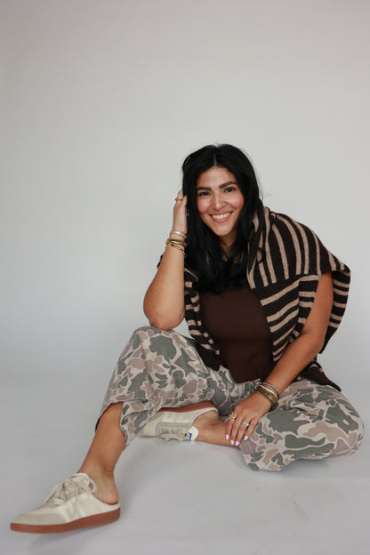 THE CHOCOLATE STRIPED SWEATER