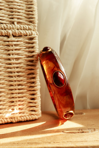 THE RUTHIE BANGLE | TORTOISE RED