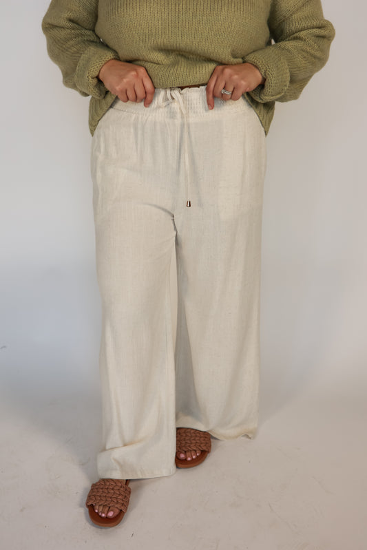 THE SEABREEZE LINEN PANTS