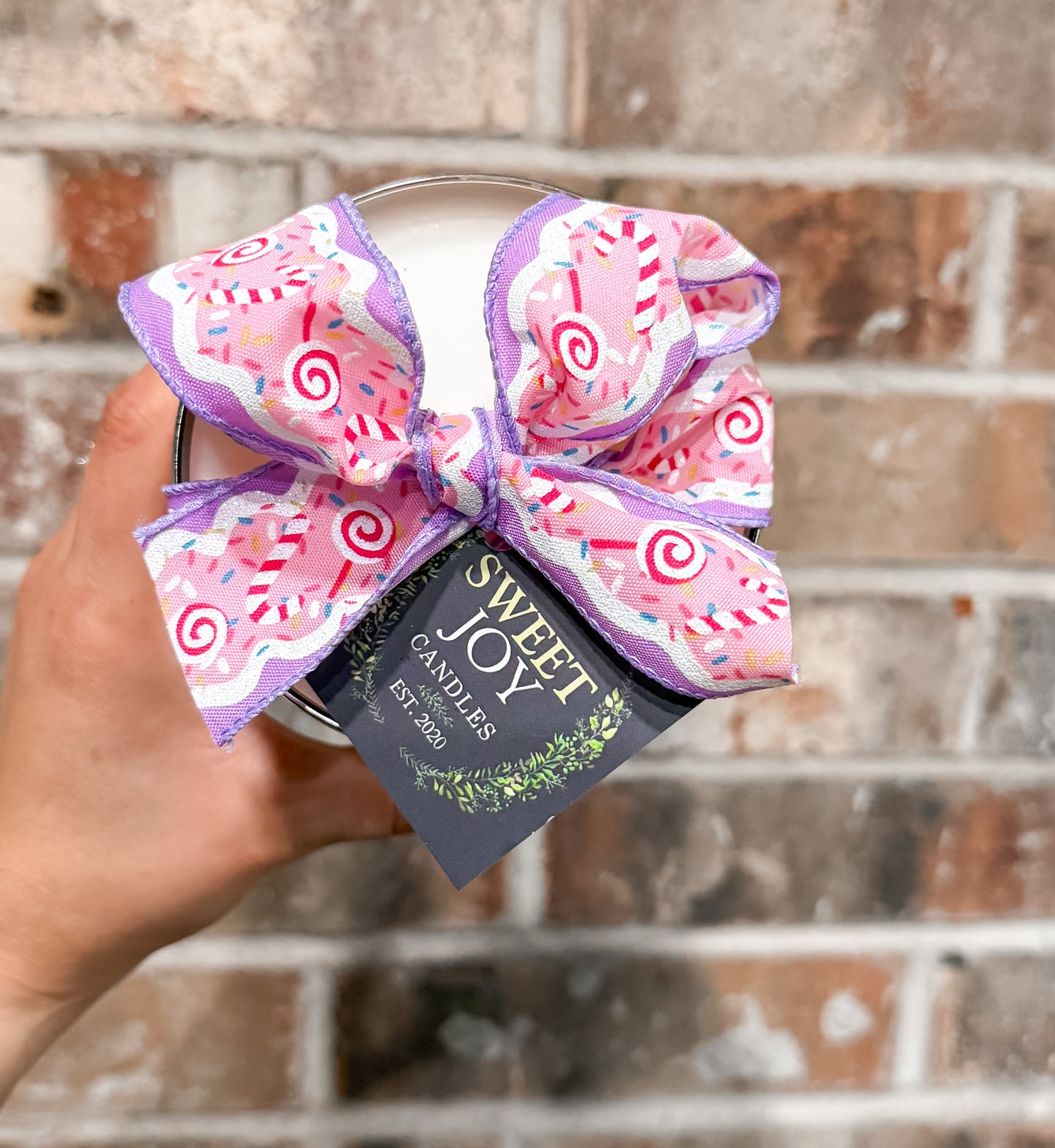 THE GOLDEN CANDLE X SWEET JOY | PEPPERMINT BOW