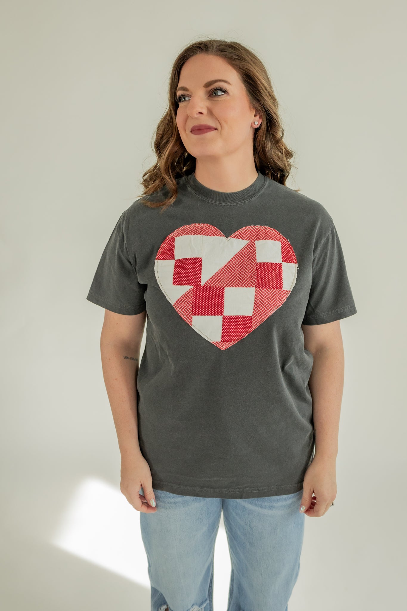 QUILTED EMBROIDERED HEART | LOVE STRUCK