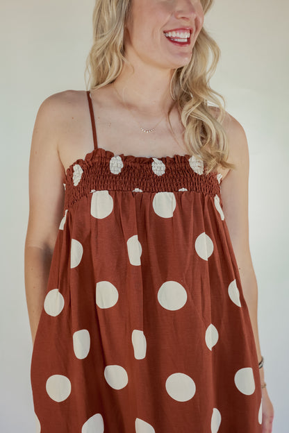 THE SPOT ON DRESS | MOCHA