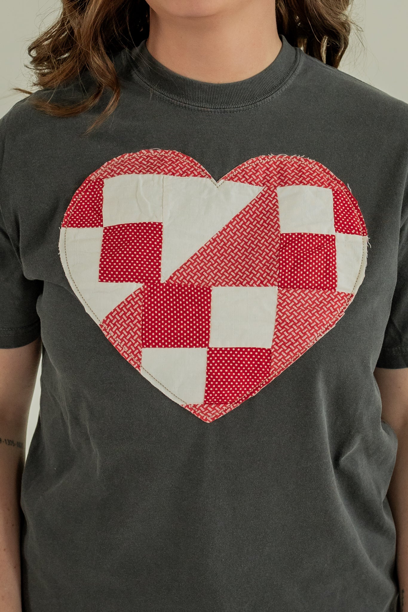 QUILTED EMBROIDERED HEART | LOVE STRUCK