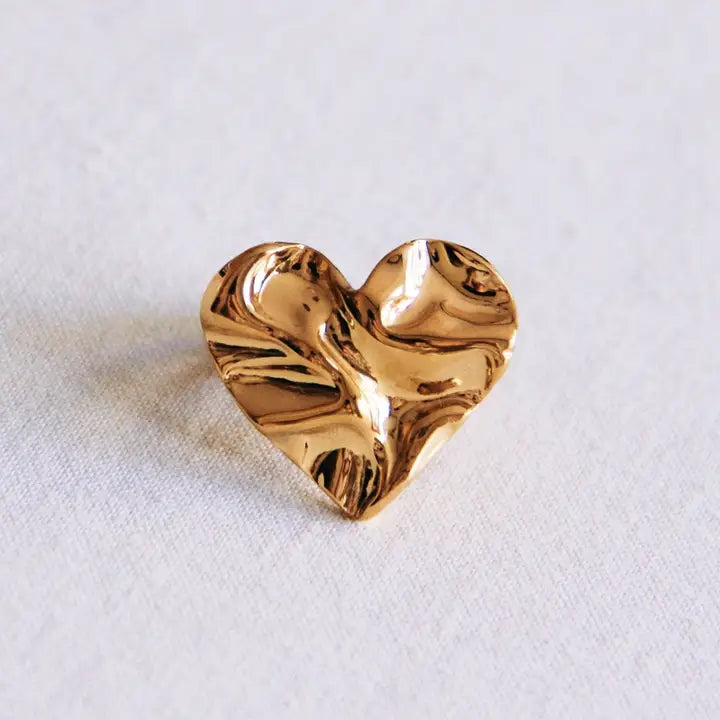 THE HAMMERED HEART RING