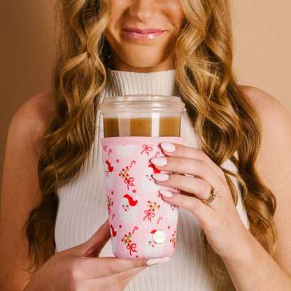 DRINK SLEEVE | LARGE | HOLLY JOLLY SANTA