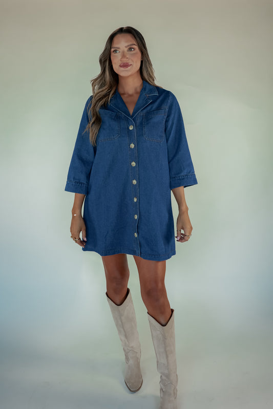 THE STATEMENT DRESS | DENIM