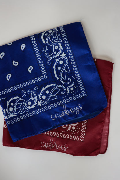 EMBROIDERED BANDANA | COWBOYS
