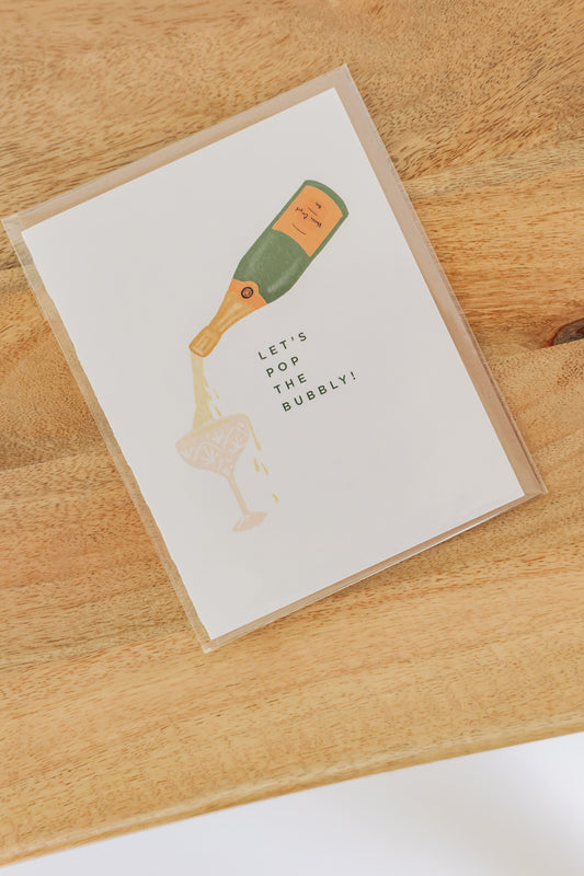 LET’S POP THE BUBBLY | CARD