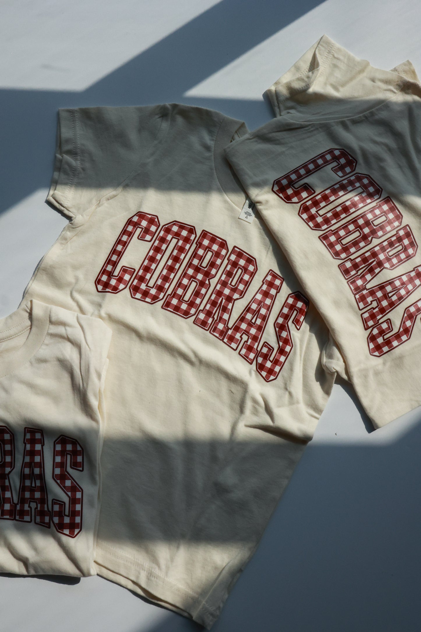 COBRAS IN GINGHAM GRAPHIC TEE | YOUTH
