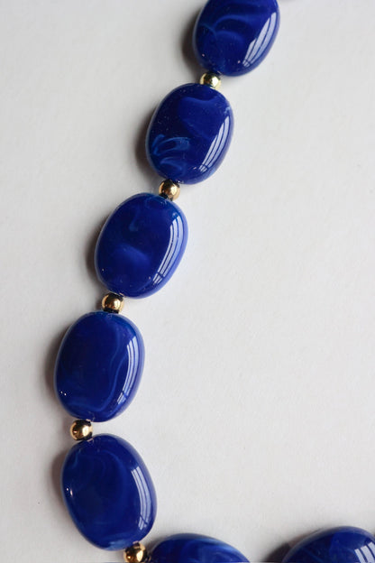 GO BIG BLUE BUBBLE NECKLACE