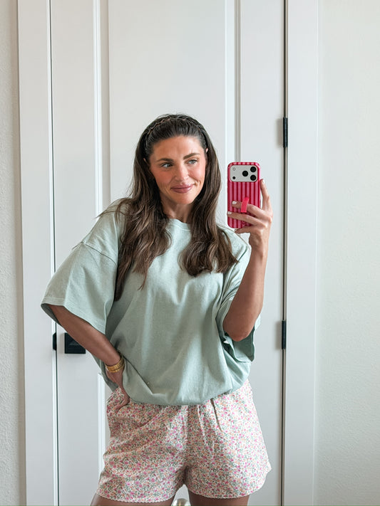 BIG TEE IN SAGE