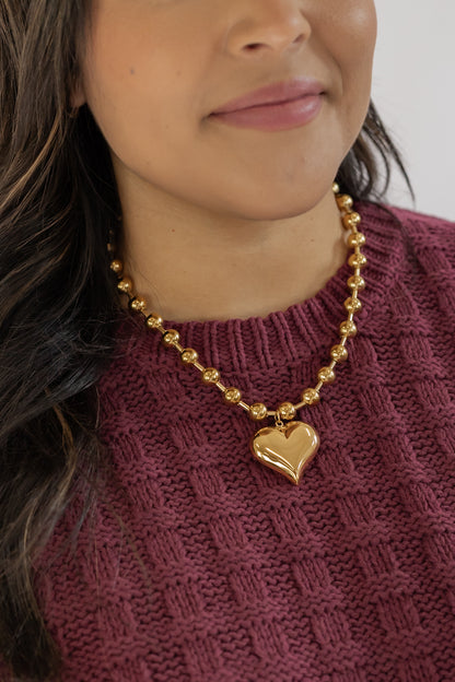 THE CHUNKY HEART NECKLACE