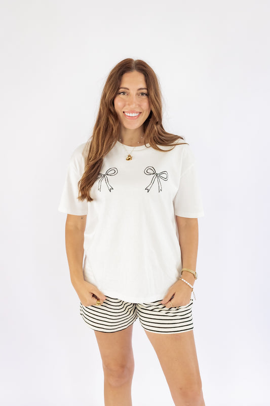 THE BOW PRINTED GRAPHIC TEE