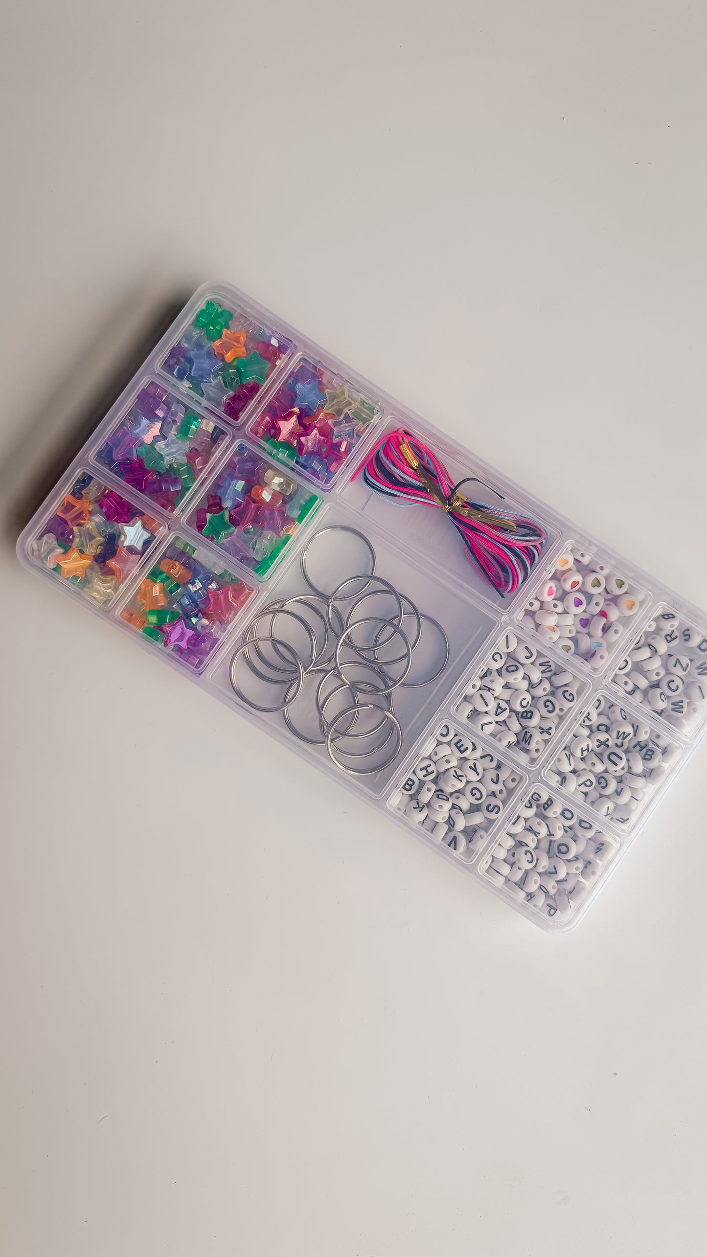 BAG CHARM KIT | WHITE LETTERS